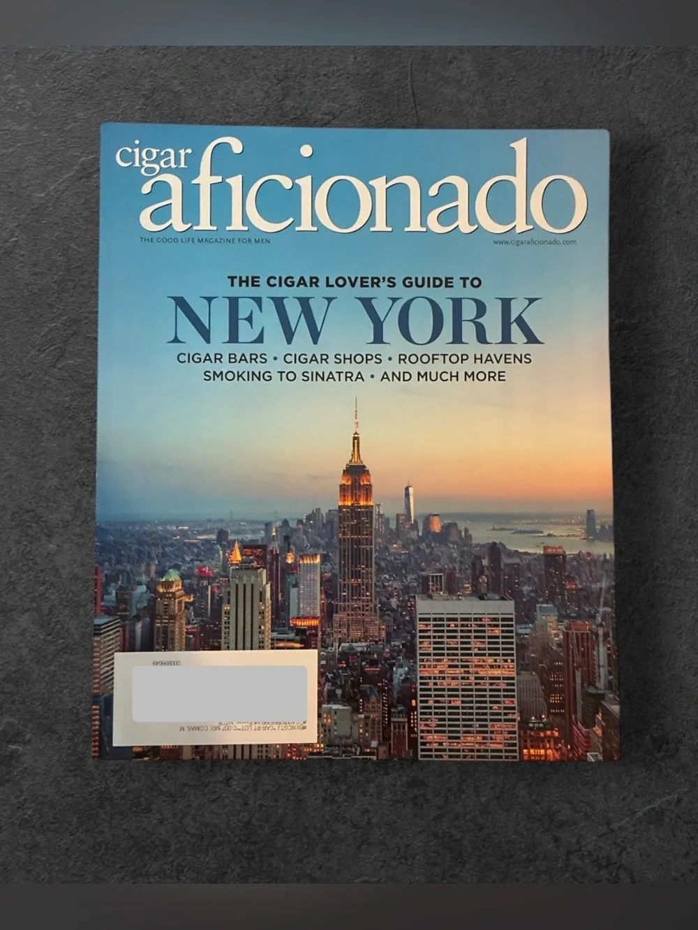 Cigar Aficionado Magazine September October 2025 Guide To New York Bars Shops